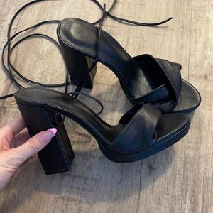 revolve LPA tie up heels
